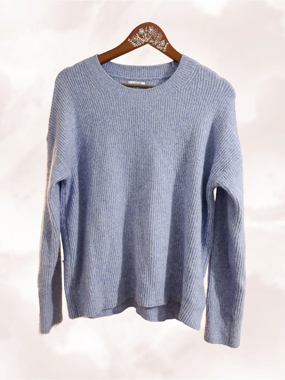 J. Crew Light Blue Ribbed Crewneck Sweater - Women
